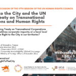 Flyer_The Right to the City and the UN Binding Treaty on Transnational Corporations and Human Rights_EN